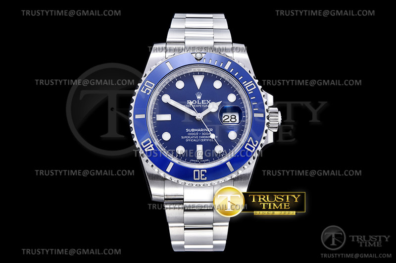 VS공장 롤렉스 서브마리너 40 블루다이얼 브레이슬릿 스머프 3135 Submariner 116619LB 904L SS/SS Blue VSF VS3135