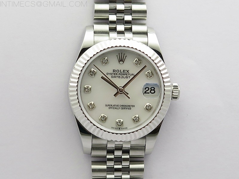 BP공장 롤렉스 데이저스트 31 자개다이얼 2813무브 21600진동 Datejust 31mm 278271 SS BP Best Edition White MOP Crystal Markers Dial on Jubilee Bracelet