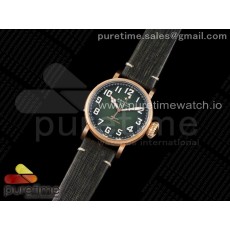 XF공장 파일럿 브론즈 45MM 그린다이얼 Pilot Type 20 Extra Special Bronze XF 1:1 Best Edition Green Dial on Green Leather Strap A2824