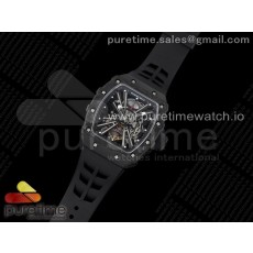 KU공장 RM12 뚜르비용 스켈레톤다이얼 러버 RM12 Real Tourbillon Skeleton Dial on Black Rubber Strap