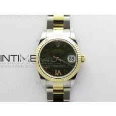 BP 롤렉스 데이저스트 31 옐로우골드콤비 그린다이얼 2813 Datejust 31mm 278273 SS/YG BP Best Edition Brown Roman Markers Dial on SS/YG Oyster Bracelet