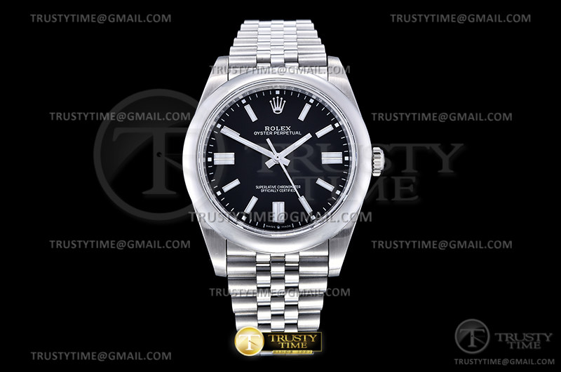 GM공장 롤렉스 오이스터퍼페츄얼 41 스틸 블랙다이얼 바인덱스 쥬빌레브레이슬릿 VR3230 GMF Rolex Oyster Perpetual 41 Black Dial Jubilee Braelet