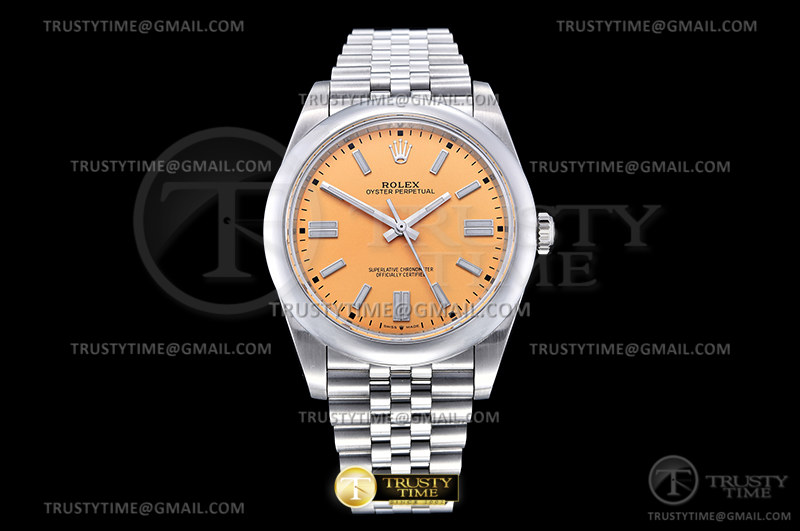 GM공장 롤렉스 오이스터퍼페츄얼 41 스틸 옐로우 다이얼 바인덱스 쥬빌레브레이슬릿 VR3230 GMF Rolex Oyster Perpetual 41 Yellow Dial Jubilee Braelet