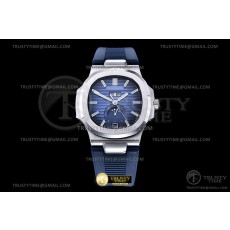 GR공장 V3 파텍필립 노틸러스 애뉴얼 캘린더 스틸 블루다이얼 러버스트랩 Patekphilippe Nautilus Annual Calendar 5726 SS Blue Dial Rubber Strap