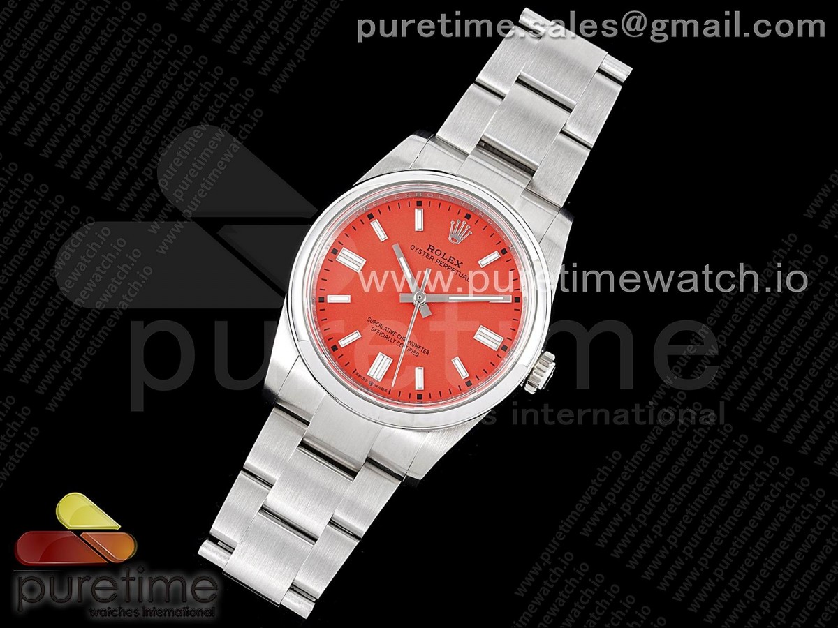 GM공장 오이스터 36미리 레드다이얼 3230 Oyster Perpetual 36mm 126000 GMF 1:1 Best Edition 904L Steel Red Dial on SS Bracelet SA3230