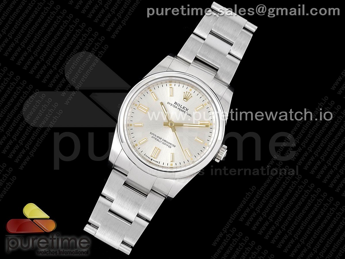 GM공장 오이스터 36미리 실버다이얼 3230 Oyster Perpetual 36mm 126000 GMF 1:1 Best Edition 904L Steel Silver Dial on SS Bracelet SA3230