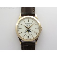 GR공장 애뉴얼 캘린더 로골 화이트다이얼 가죽스트랩 Annual Calendar Complications 5396 RG GRF Best Edition White dial on Brown leather strap A324