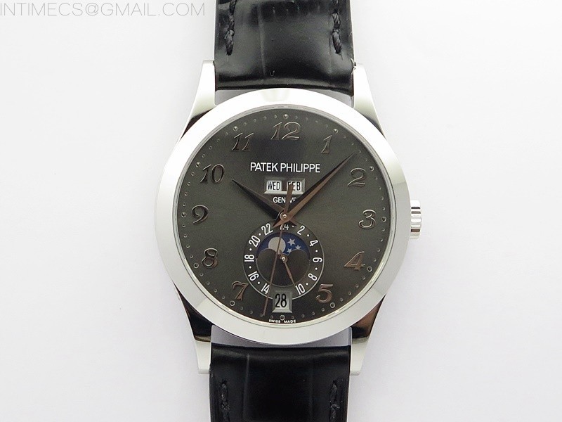 GR공장 애뉴얼 캘린더 그레이다이얼 가죽스트랩 Annual Calendar Complications 5396 SS GRF Best Edition Gray dial on Black leather strap A324