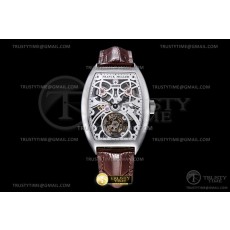 AB공장 프랭크뮬러 패스트 투어빌론 스틸 블랙핸즈 브라운가죽스트랩 Fast Tourbillon Brn SS/LE SKE ABF Tourbillon