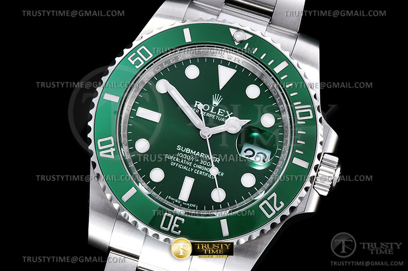 EW공장 롤렉스 서브마리너 그린다이얼 헐크 116610LV 3135무브먼트 Submariner 116610LV SS/SS Green EWF A3135