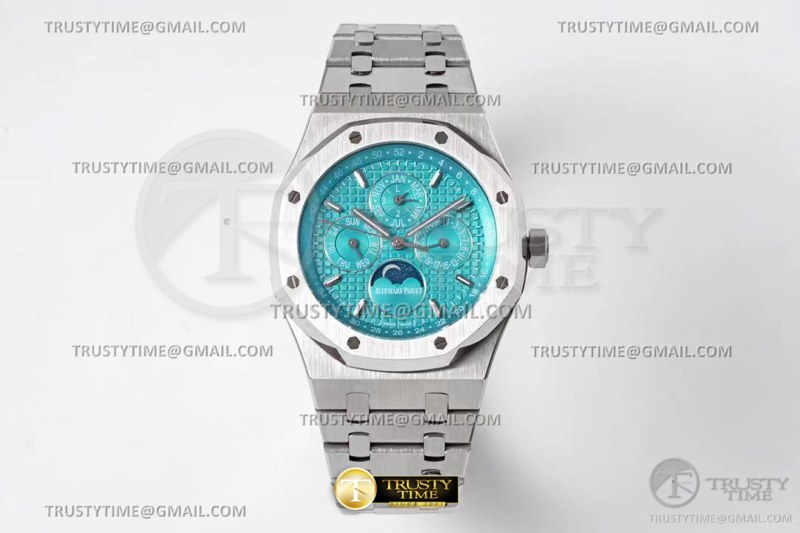 BF공장 오데마피게 로얄오크 퍼페츄얼캘린더 26574 민트다이얼 Royal Oak Perpetual Cal 26613ST SS/SS T-Blue BF A5134