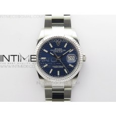 BP공장 롤렉스 데이저스트 36 스틸 블루플루티드다이얼 플루티드베젤 오이스터브레이슬릿 DateJust 36 SS 126234 BP 1:1 Best Edition New Blue Dial on Oyster Bracelet