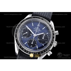 HR공장 오메가 스피드마스터 레이싱 크로노그래프 블루다이얼 러버스트랩 Speedmaster Racing Chrono 40mm SS/RU Blu/Blk HRF C3330