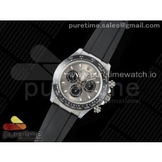 QF공장 롤렉스 세라믹 데이토나 스틸 그레이팬더다이얼 러버스트랩 Daytona 116519 QF 1:1 Best Edition Gray Dial on Oysterflex Strap SH4130 V3 (Gain Weight)