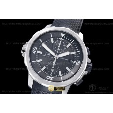 V6S공장 IWC 아쿠아타이머 크로노그래프 IW379506 브레이다이얼 패턴러버스트랩 AquaTimer Chronograph IW379506 SS/RU Grey V6S A7750