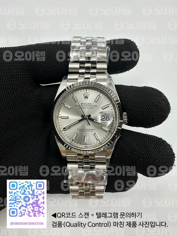 CLEAN공장 롤렉스 데이저스트 36 실버다이얼 플루티드베젤 쥬빌레브레이슬릿 DateJust 36 126234 Clean 1:1 Best Edition 904L Steel Silver Stick Dial on Jubilee Bracelet VR3235 클린공장