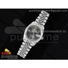 Clean공장 롤렉스 데이저스트 36 스틸 윔블던 슬레이트로만 그레이다이얼 쥬빌레브레이슬릿DateJust 36 126234 Clean 1:1 Best Edition 904L Steel Gray Dial Green Roman Markers on Jubilee Bracelet VR3235 클린공장