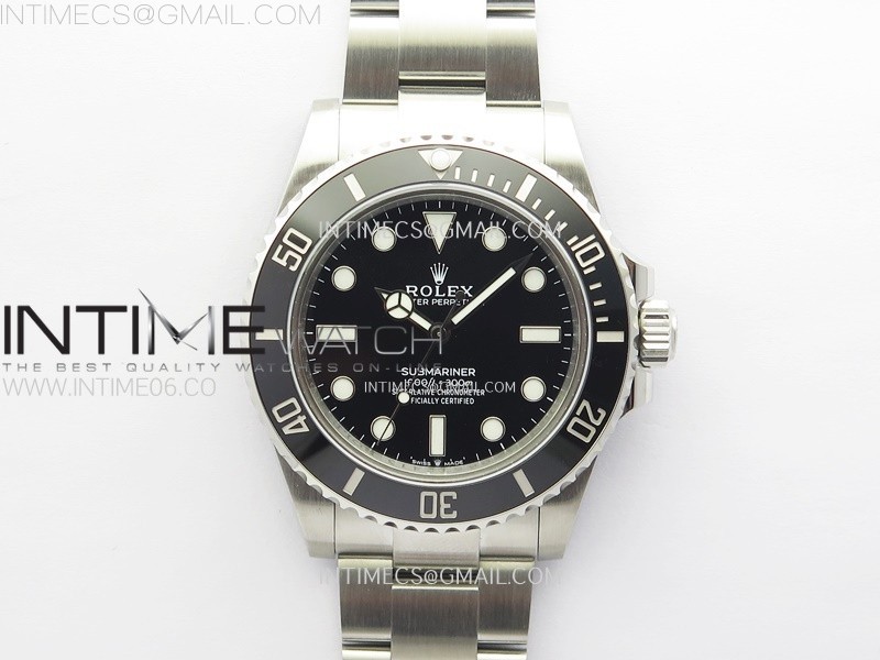 VS공장 롤렉스 서브마리너 41 신형 논데이트 스틸 브레이슬릿 Submariner 41mm 124060 No Date 904L Steel VSF 1:1 Best Edition Black Dial (SBF)