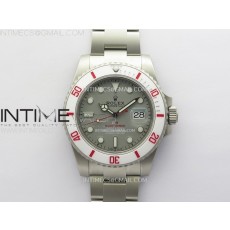 VS공장 롤렉스 서브마리너 DiW커스텀 그레이다이얼 샌드블라스티드 브레이슬릿Submariner DIW Sandblasted White Ceramic Bezel VSF 1:1 Best Edition Gray Dial on SS Bracelet VS3135((SBF)