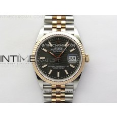 VS공장 롤렉스 데이저스트 36 로즈골드콤비 그레이플루티드다이얼 쥬빌레브레이슬릿  DateJust 36 SS 126231 904L SS/RG VSF 1:1 Best Edition Gray Fluted Dial Sticks Markers on Jubilee Bracelet VS3235