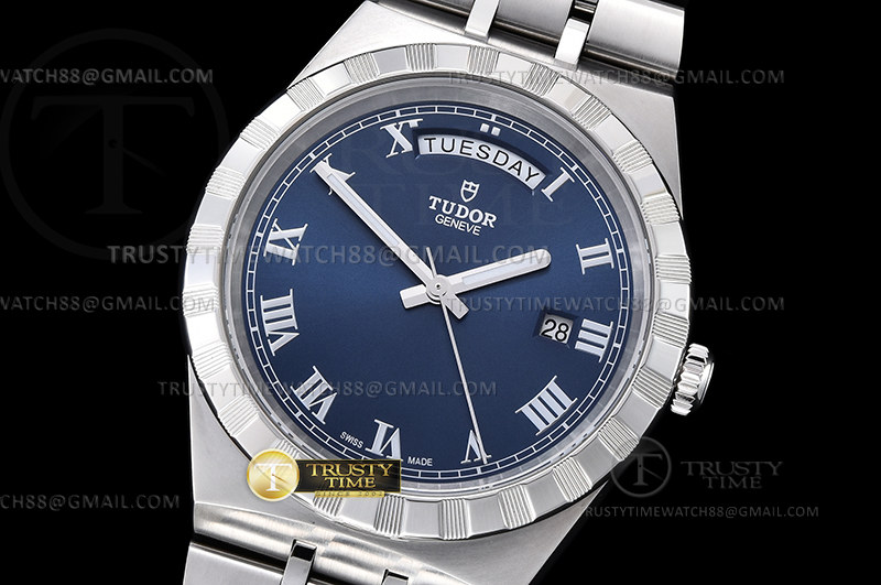 V7공장 튜더 로얄 28600 스틸 블루다이얼 로만인덱스 브레이슬릿 Tudor Royal 28600 41mm SS/SS Blue/Rmn V7F A2836