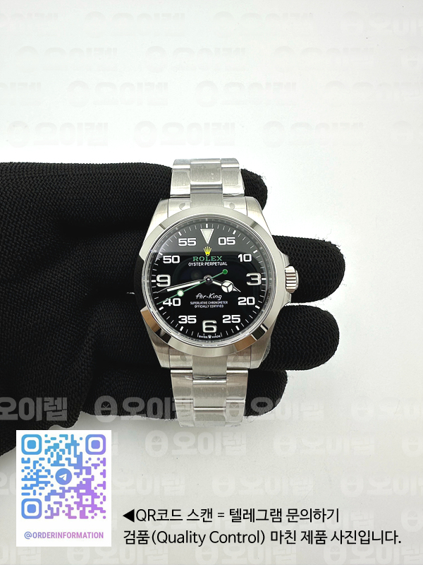 VS공장 롤렉스 에어킹 블랙다이얼 브레이슬릿 Air-King 126900 VSF 1:1 Best Edition 904L Steel Black Dial on SS Bracelet VS3230