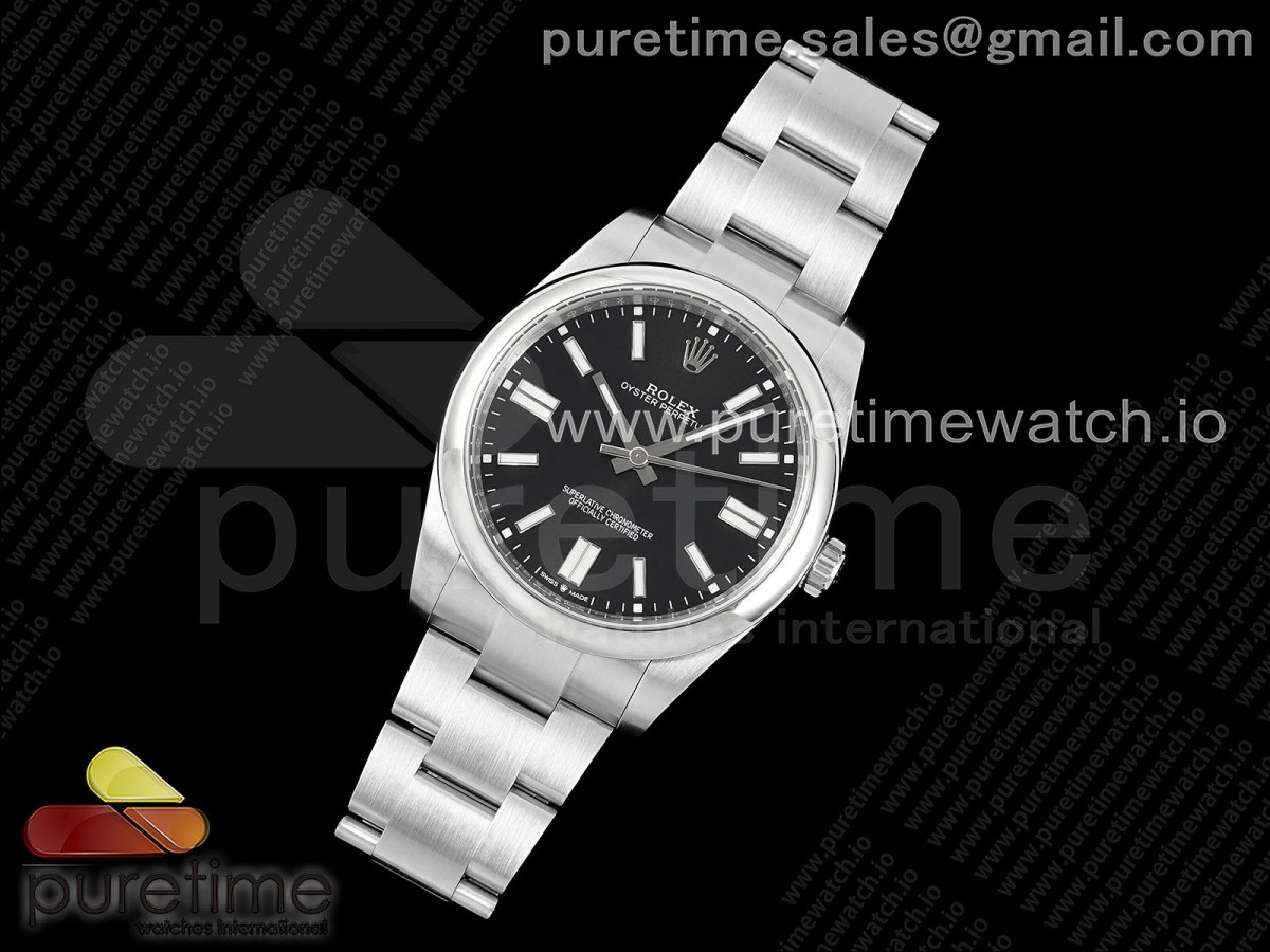 AP공장 롤렉스 오이스터퍼페츄얼 41 블랙다이얼 브레이슬릿 Oyster Perpetual 124300 41mm APF 1:1 Best Edition 904L Steel Black Dial VR3230