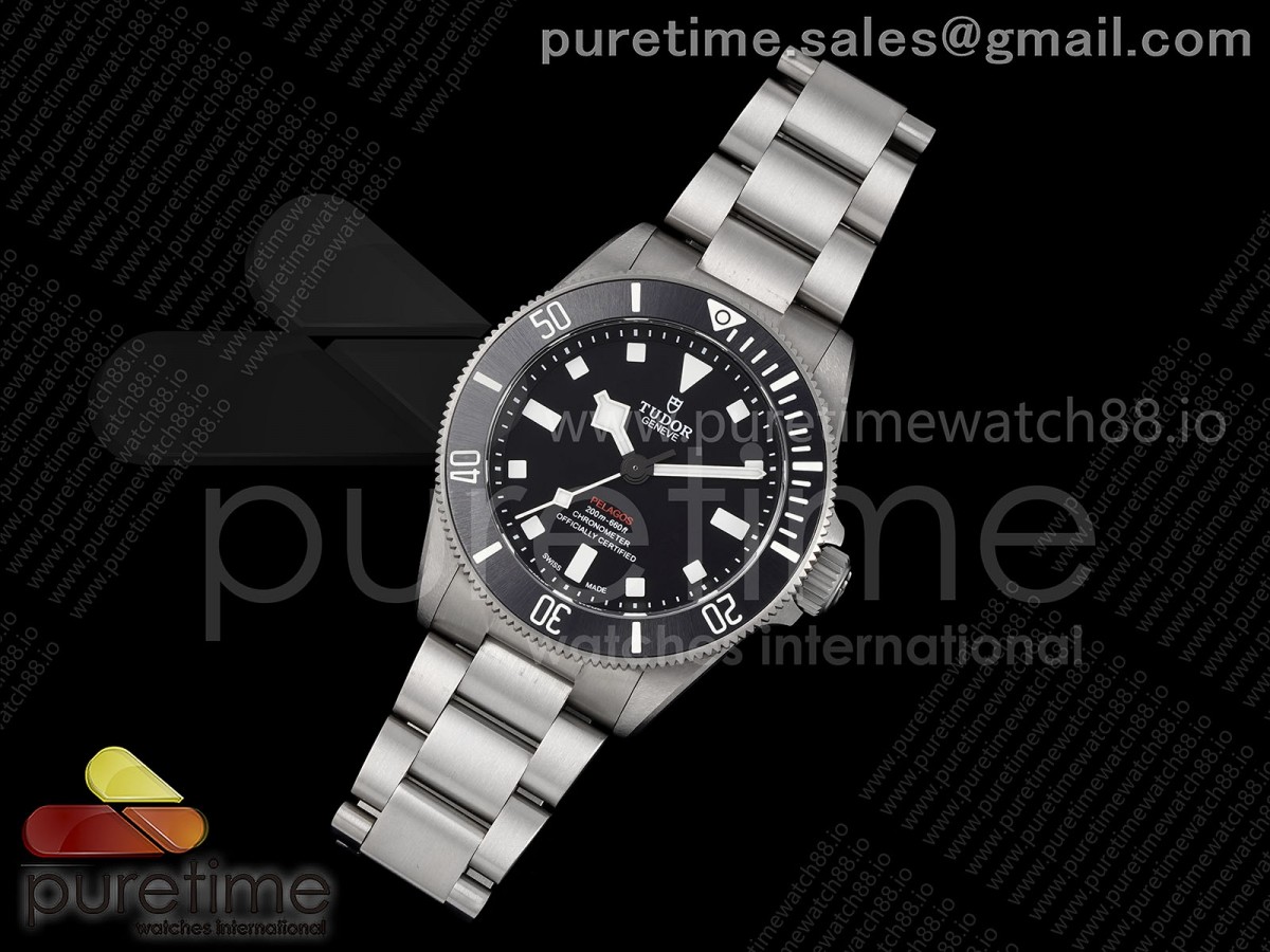 ZF공장 튜더 펠라고스 39 블랙다이얼 티타늄 브레이슬릿 2824 Pelagos 39mm Titanium ZF 1:1 Best Edition Black Dial on Titanium Bracelet A2824